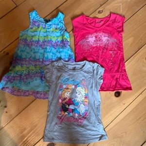 Lot if 3 girls short sleeve - size 7/8